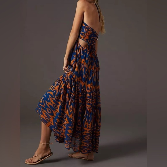 Verb by Pallavi Singhee Halter Cut-Out Midi Dress Resort Wear Size L - Picture 5 of 15